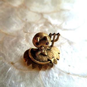 Devil on my Shoulder TORTOLANI Vintage Brooch